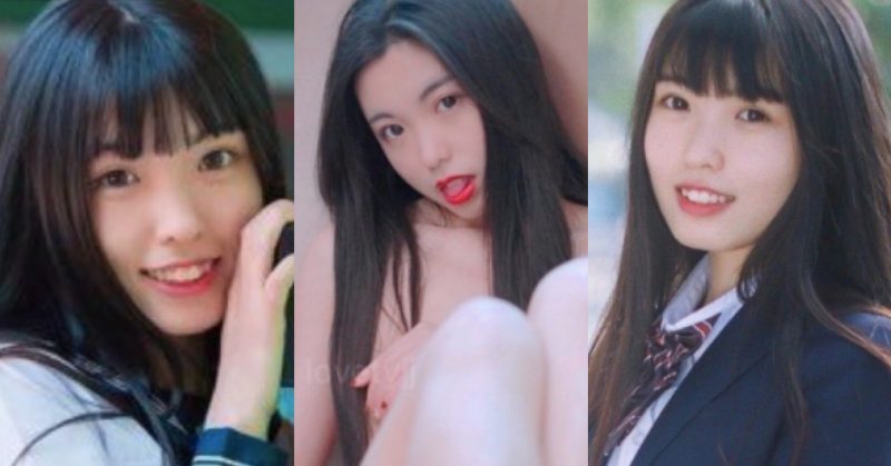 甜美少女邊笑邊被插