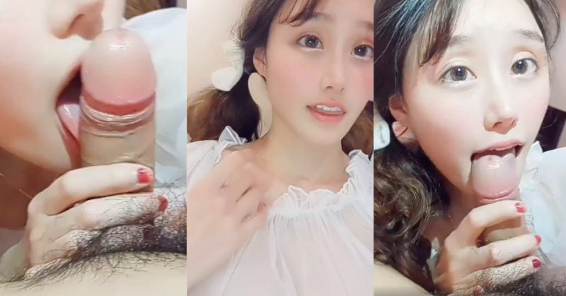 大眼靚女自拍為男友含撚