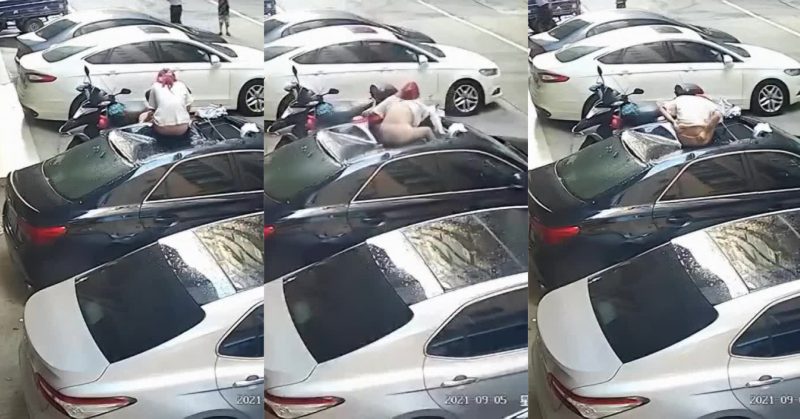 底褲女從天而降壓爆車頂 疑床事期間不慎墮樓