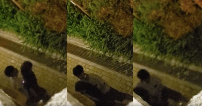 香港情侶草叢邊除口罩互摷狂un