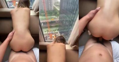 港女觀塘帝盛酒店做愛 望住麗港城後入