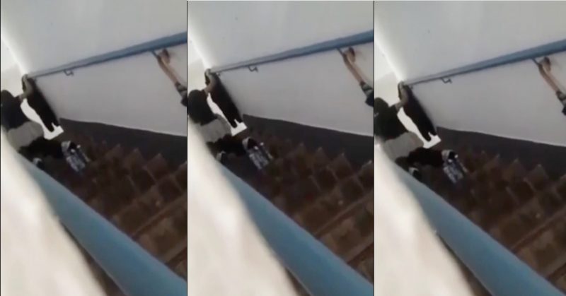 當年香港校服學生妹後樓梯搞嘢