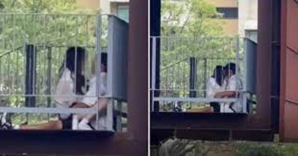 台灣高中生活春宮 開放式停車場上下猛搖